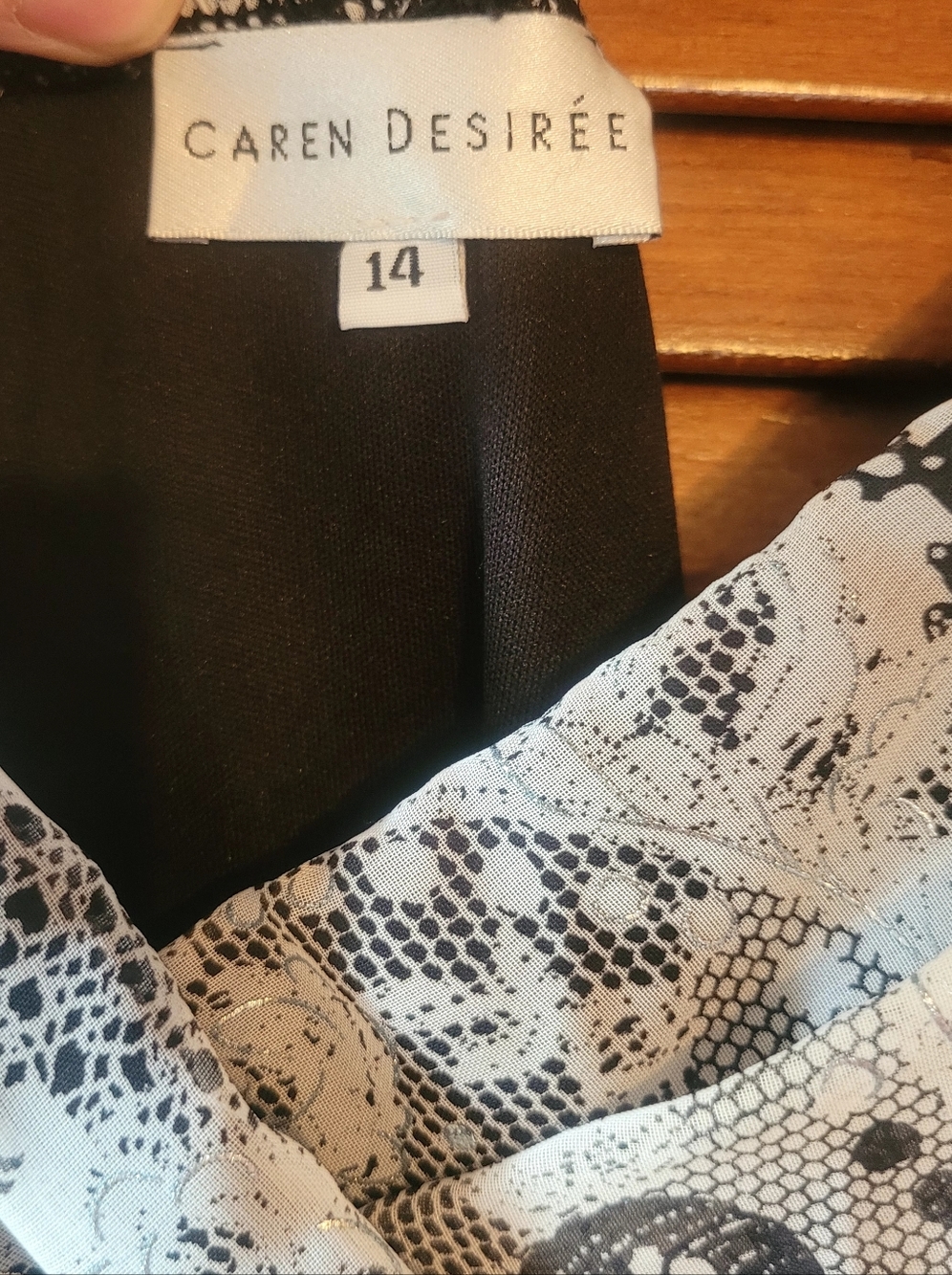 Caren Desiree Baby Doll Dress with Adjustable Spaghetti Straps. Size 14 - Picture 3 of 9